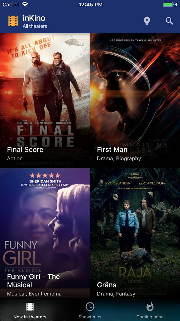 Screenshot of Android App